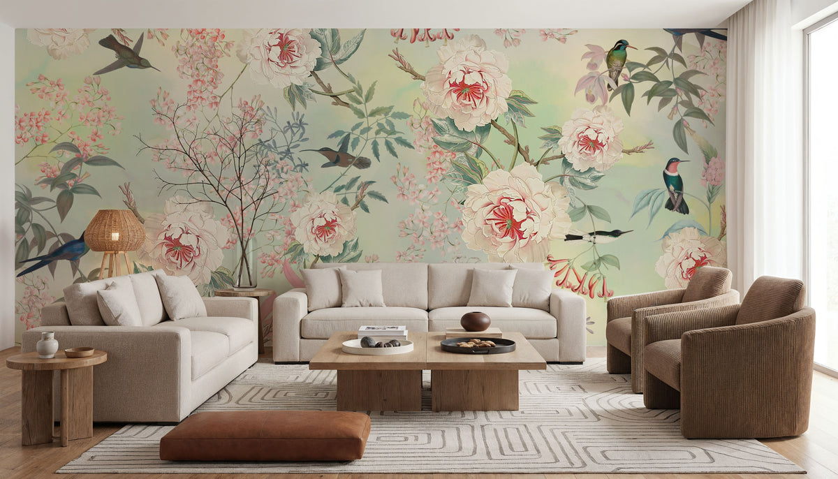 Birds Delight Mural Wallpaper - room preview 04