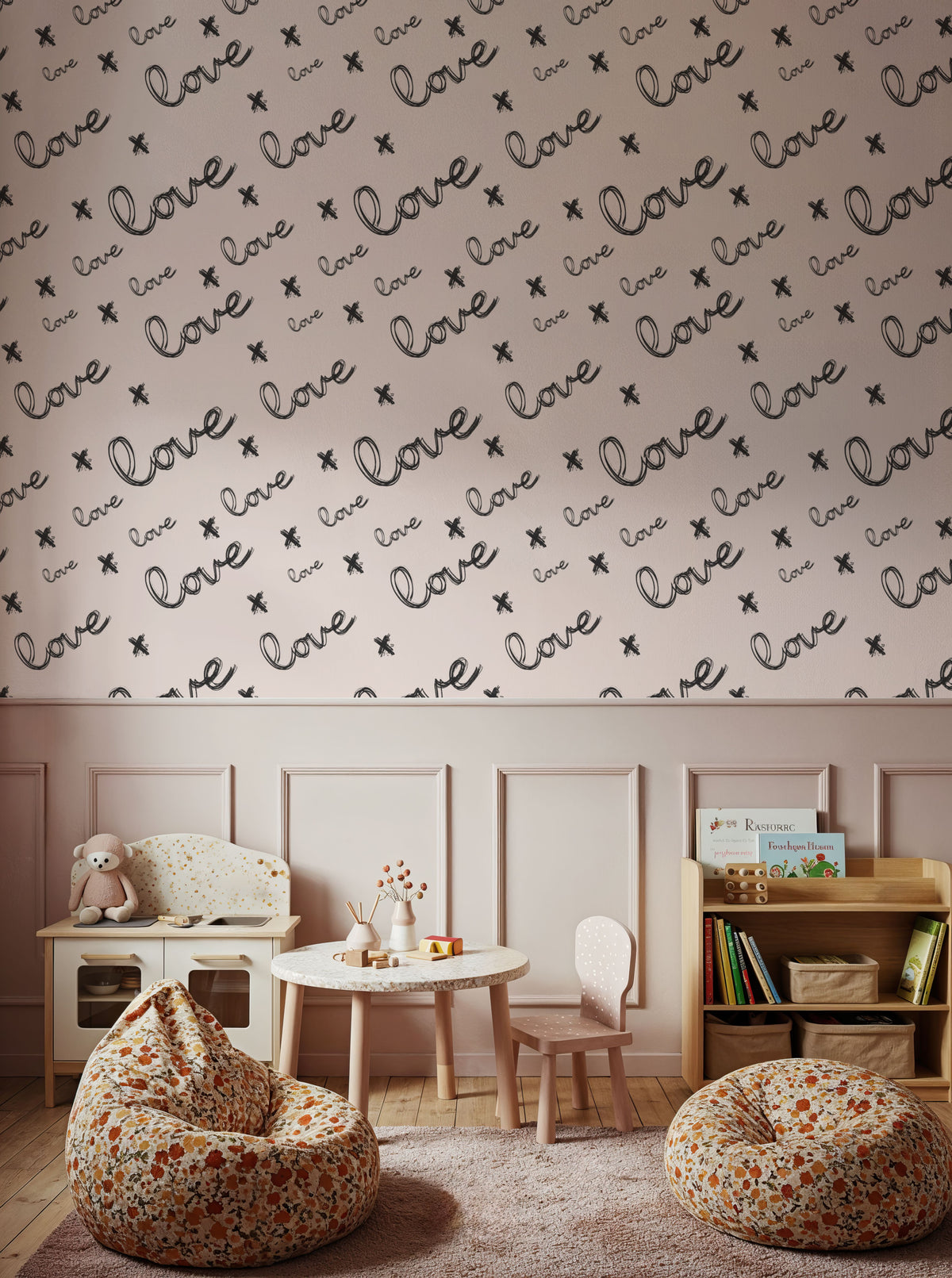 Love Letter Mural Wallpaper - room preview 04