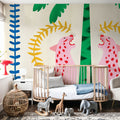 Pink Leopards Mural Wallpaper - room preview 04