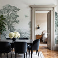 French Landscape, Forest Green Mural Wallpaper - room preview 04