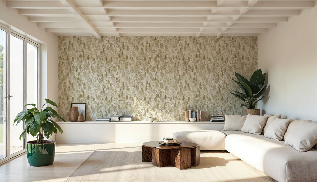 Forest Cabins, Dijon Mural Wallpaper - room preview 04