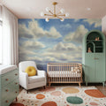 Cloud Drift Mural Wallpaper - room preview 04