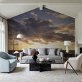 Golden Cloudscape Mural Wallpaper - room preview 04