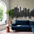 Milan Italy Skyline Concrete Mural Wallpaper - room preview 04