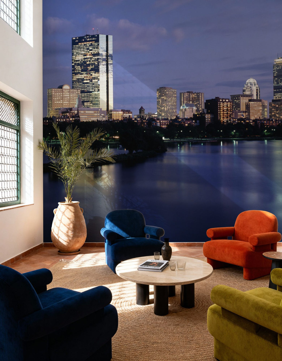 Waterfront Twilight Mural Wallpaper - room preview 04