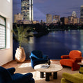 Waterfront Twilight Mural Wallpaper - room preview 04