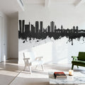 Lima Peru Skyline Black & White Mural Wallpaper - room preview 04