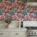 Flower Power, Rose Mural Wallpaper - room preview 04