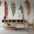 Spiced Nature XI Soft White Mural Wallpaper - room preview 04
