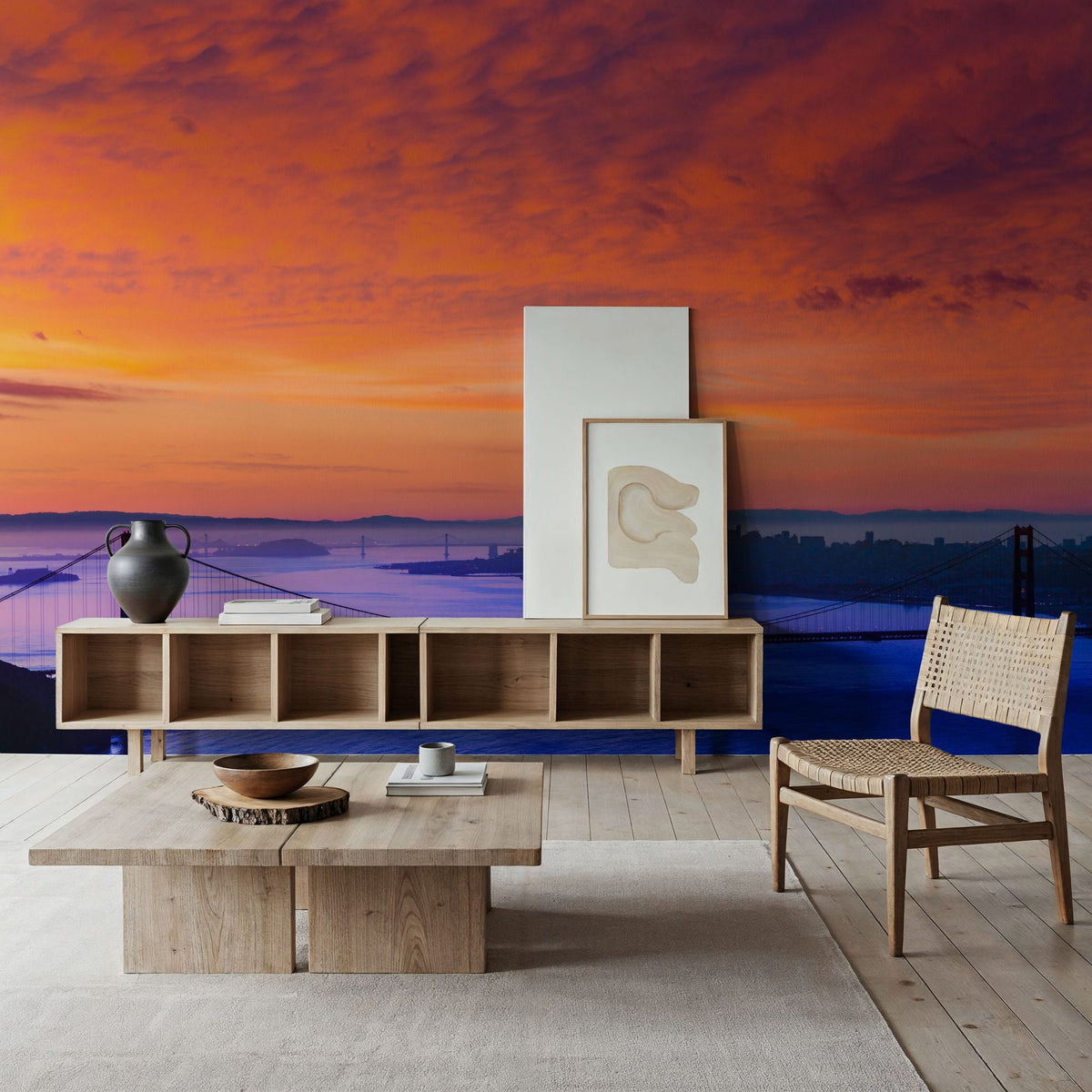 Golden Gate Sunset III Mural Wallpaper - room preview 04