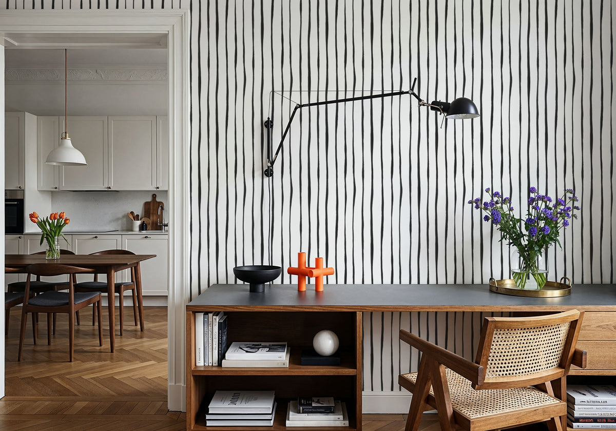 Lines For Days Mural Wallpaper - room preview 04