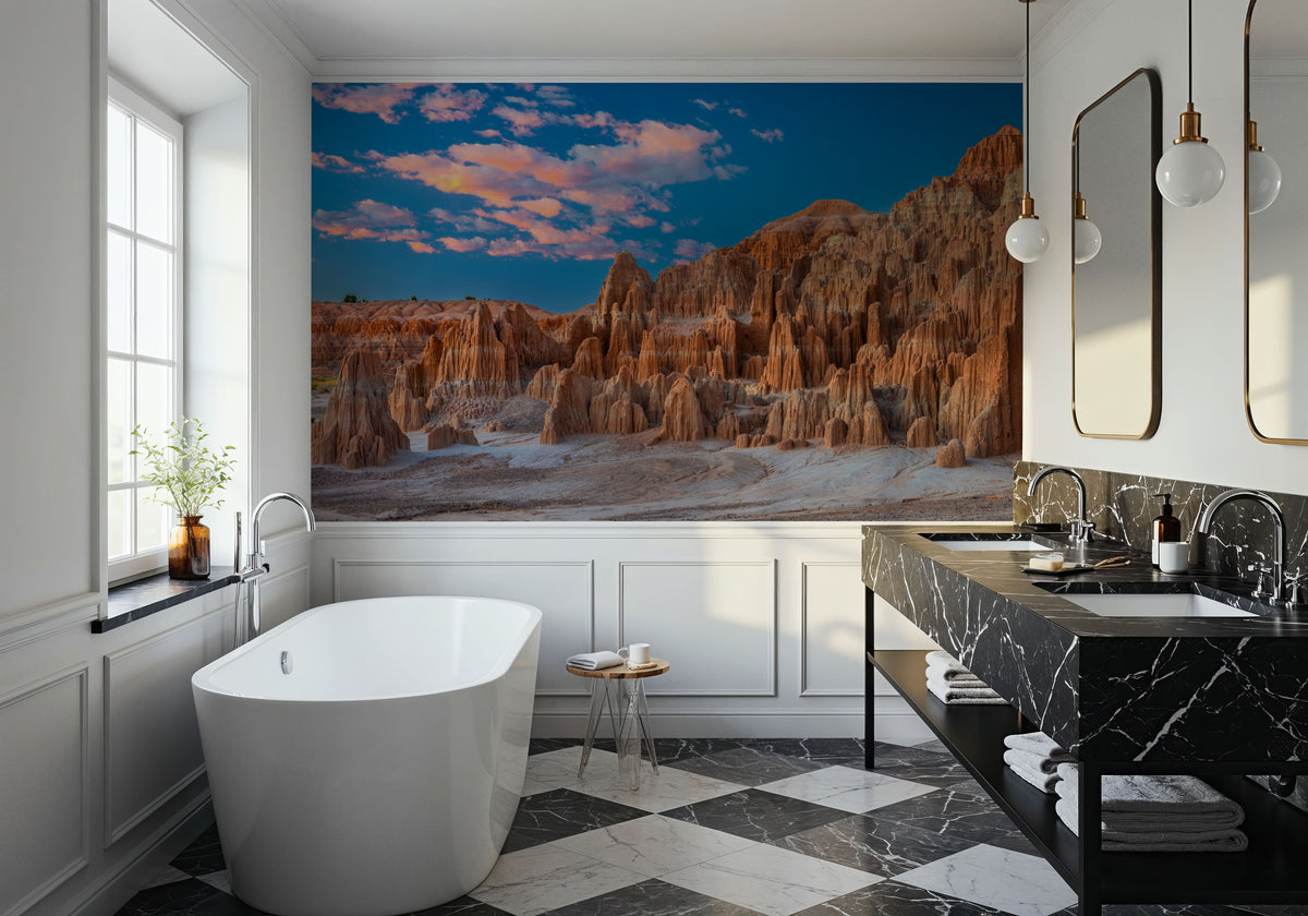 Pink Cathedral Gorge Mural Wallpaper - room preview 04