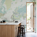 World Map Cities - Marie Mural Wallpaper - room preview 04