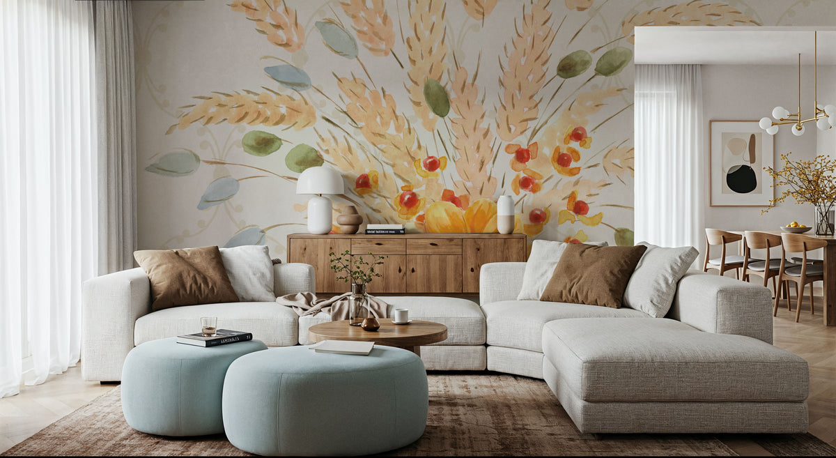 Harvest Wishes II Mural Wallpaper - room preview 04