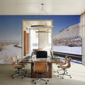 Winter Highway Mural Wallpaper - room preview 04