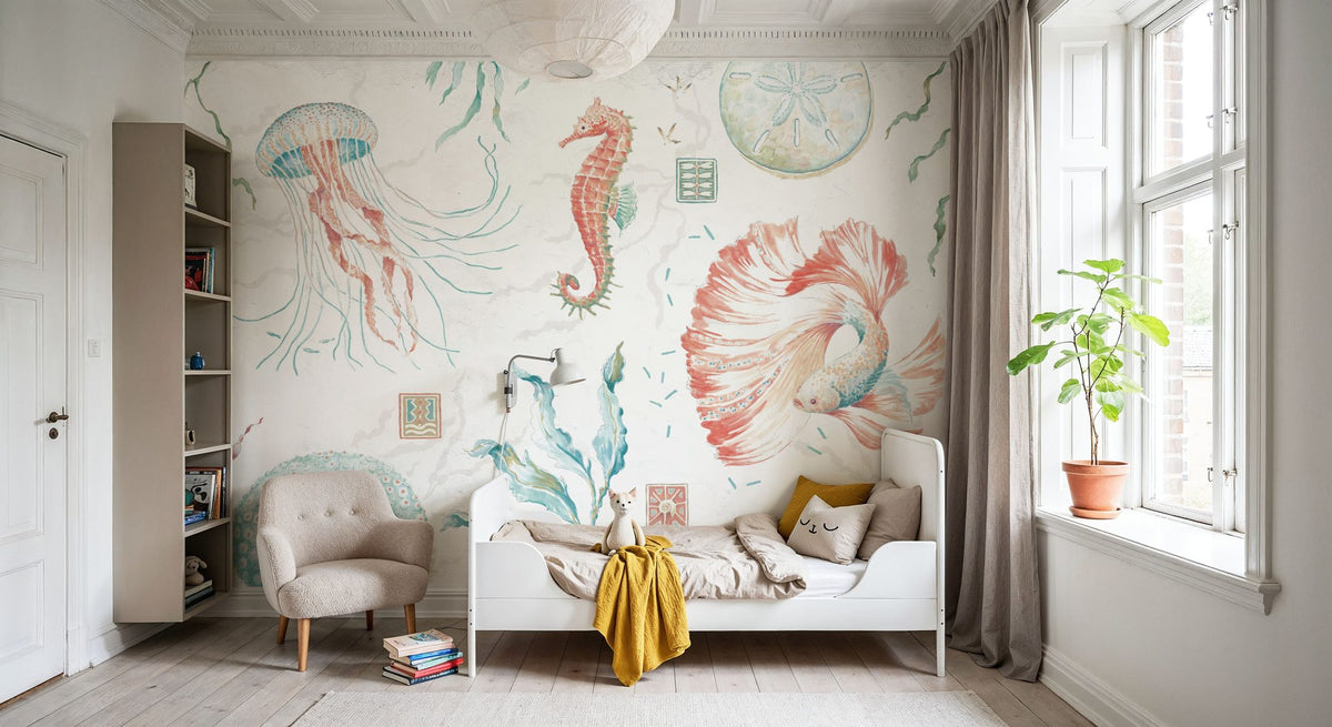 Floating Sea Mural Wallpaper - room preview 04