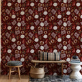 October Rose Mural Wallpaper - room preview 04