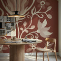 Illuminated Floral II Mural Wallpaper - room preview 04