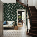 Trailing Morning Glory, Dark Green Mural Wallpaper - room preview 04
