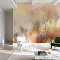 Soft Abstract Beige Mural Wallpaper - room preview 04