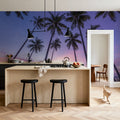 Sunset Palm Vista Mural Wallpaper - room preview 04
