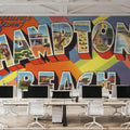 Greetings From Hampton Beach Mural Wallpaper - room preview 04