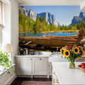 Merced River Log Mural Wallpaper - room preview 04