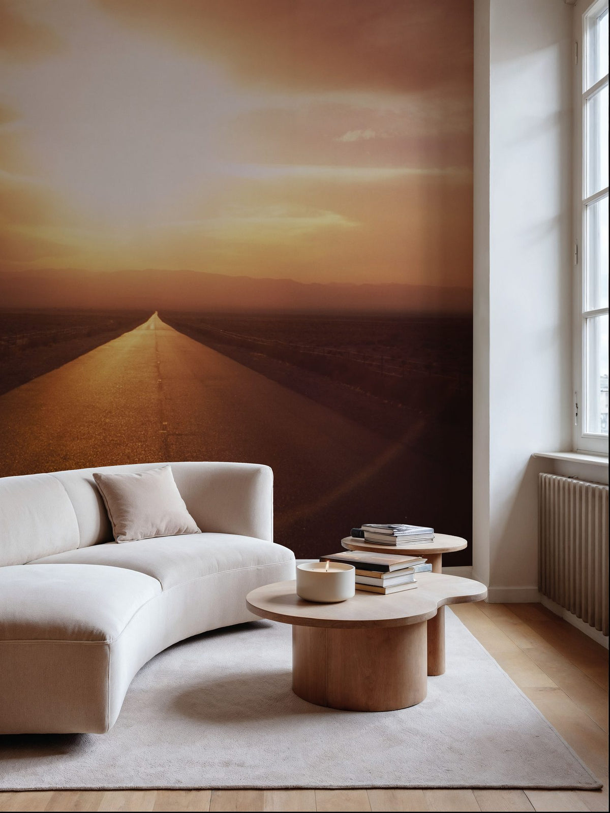 Sunset Highway Mural Wallpaper - room preview 04