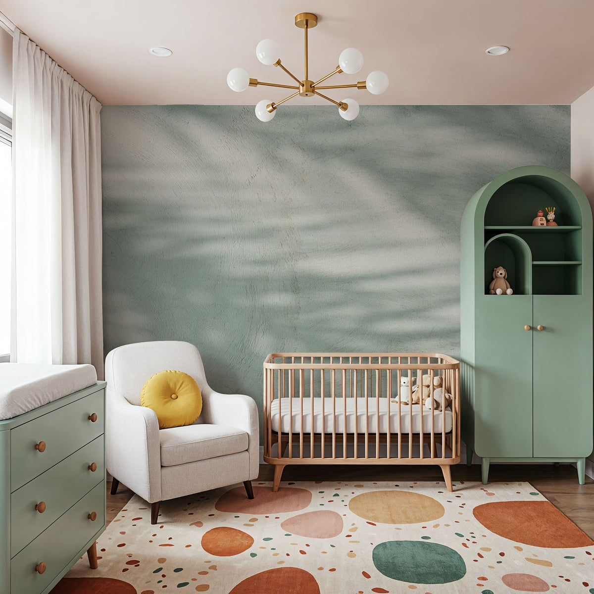 Palm Shadow III Mural Wallpaper - room preview 04