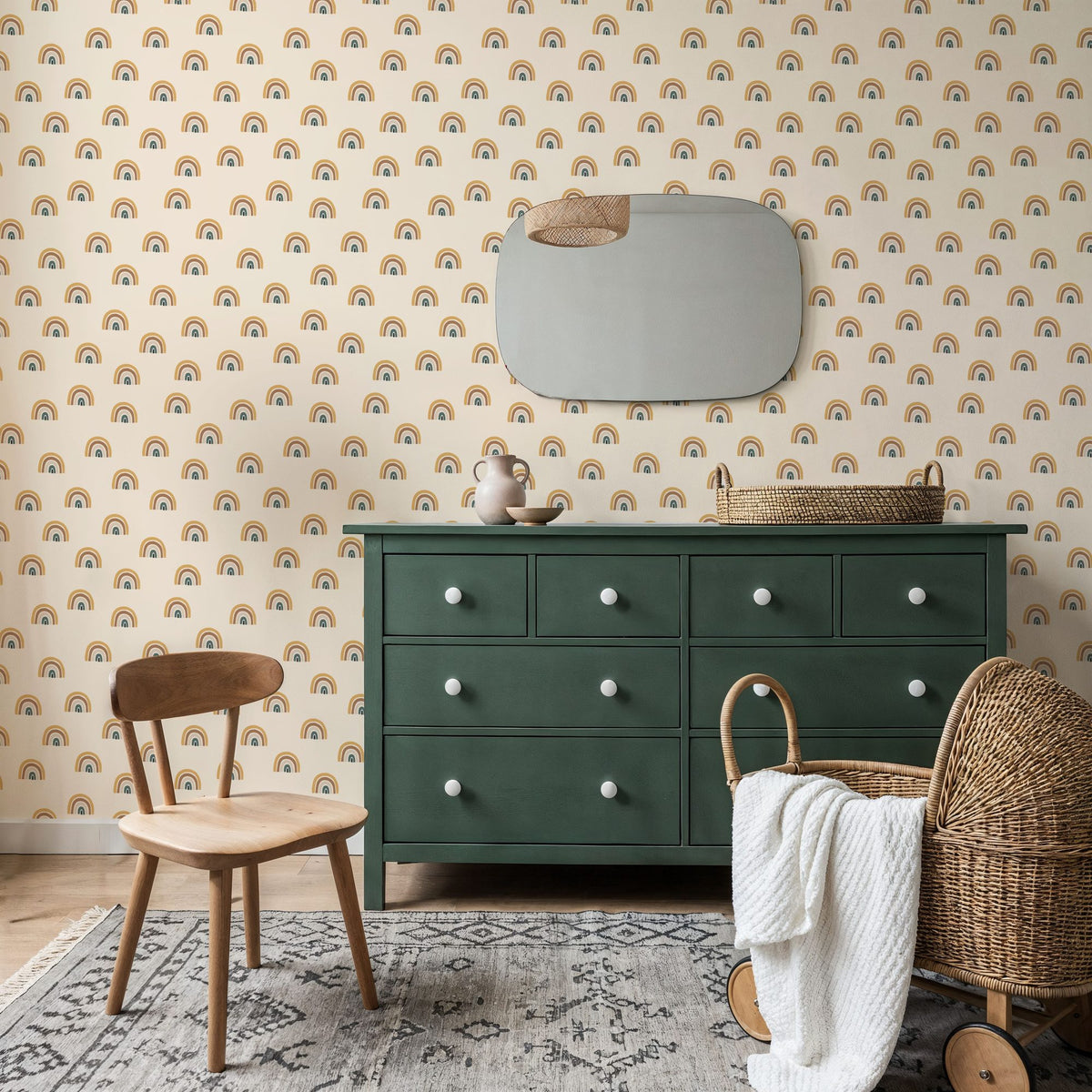 At the End of the Rainbow Mural Wallpaper - room preview 04