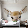 Peekaboo Baby Deer Mural Wallpaper - room preview 04