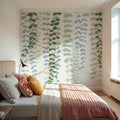 Cascade in Green Mural Wallpaper - room preview 04