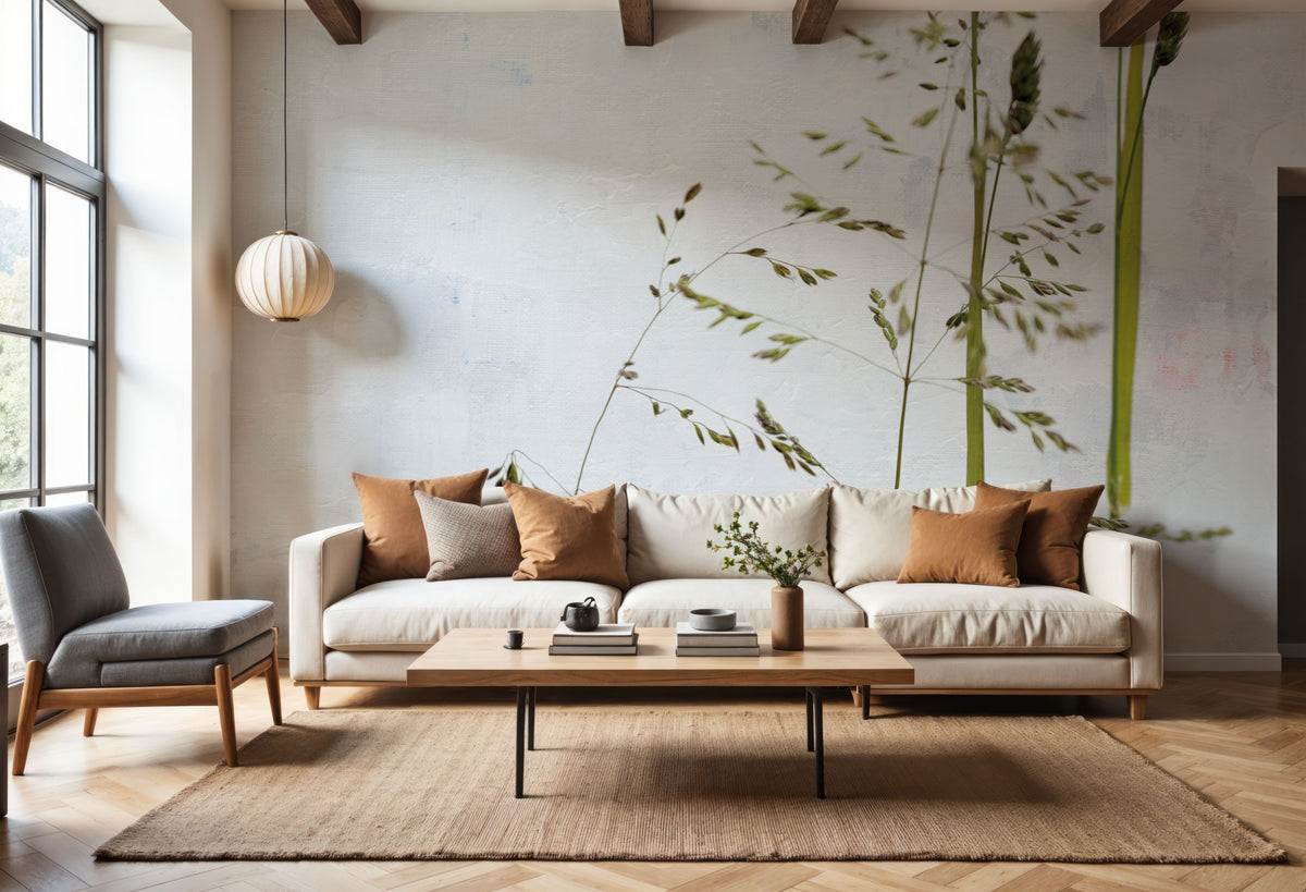 Meadow Greenery Mural Wallpaper - room preview 04