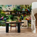 Watercolor Jungle Mural Wallpaper - room preview 04
