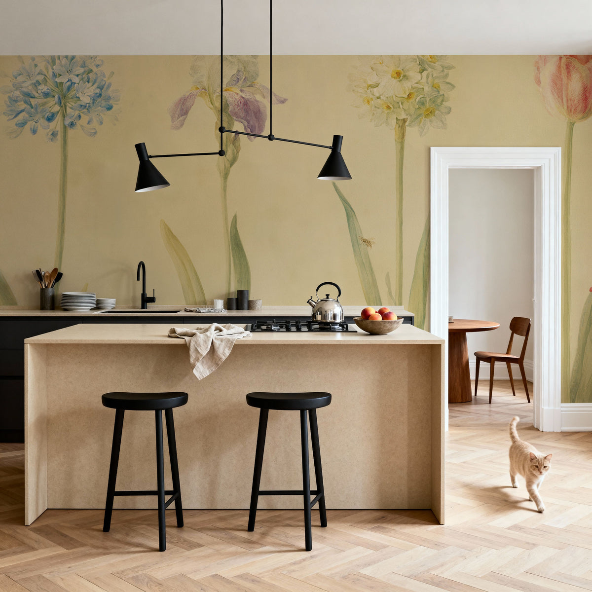 Spring Botanicals Mural Wallpaper - room preview 04