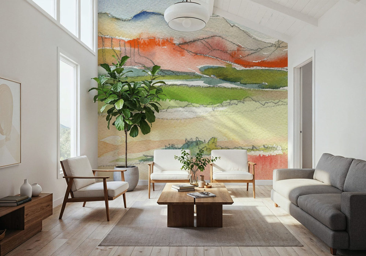Desert Landscape I Mural Wallpaper - room preview 04