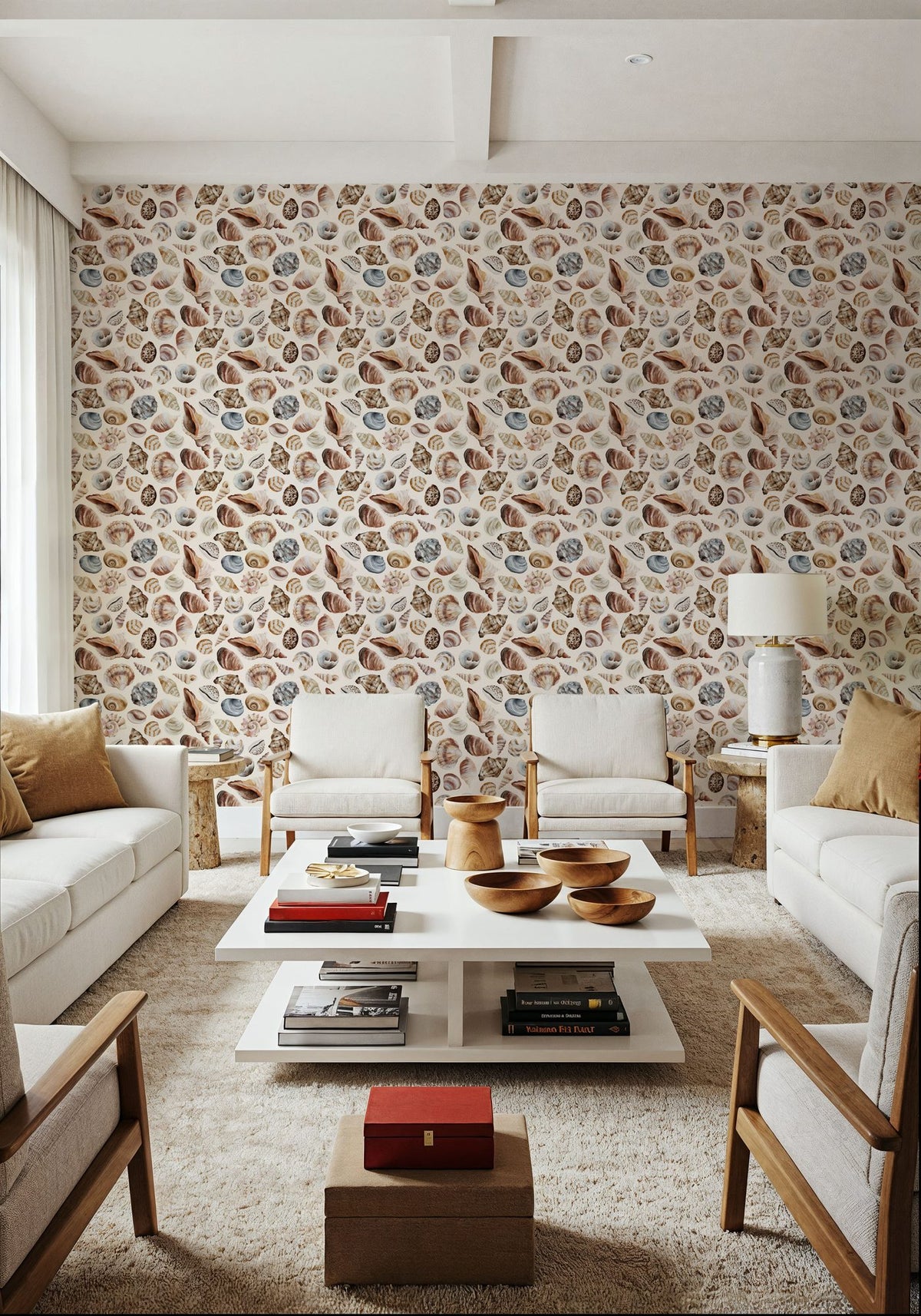 Beach Finds Mural Wallpaper - room preview 04