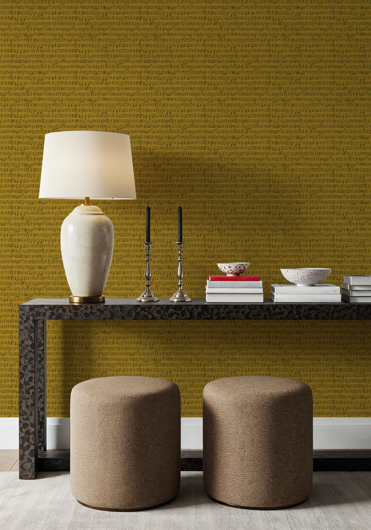 Notes on a Score, Sunflower Mural Wallpaper - room preview 04
