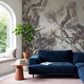 Tulips Feast, White Mural Wallpaper - room preview 04