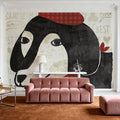 Puppy Love IV Mural Wallpaper - room preview 04