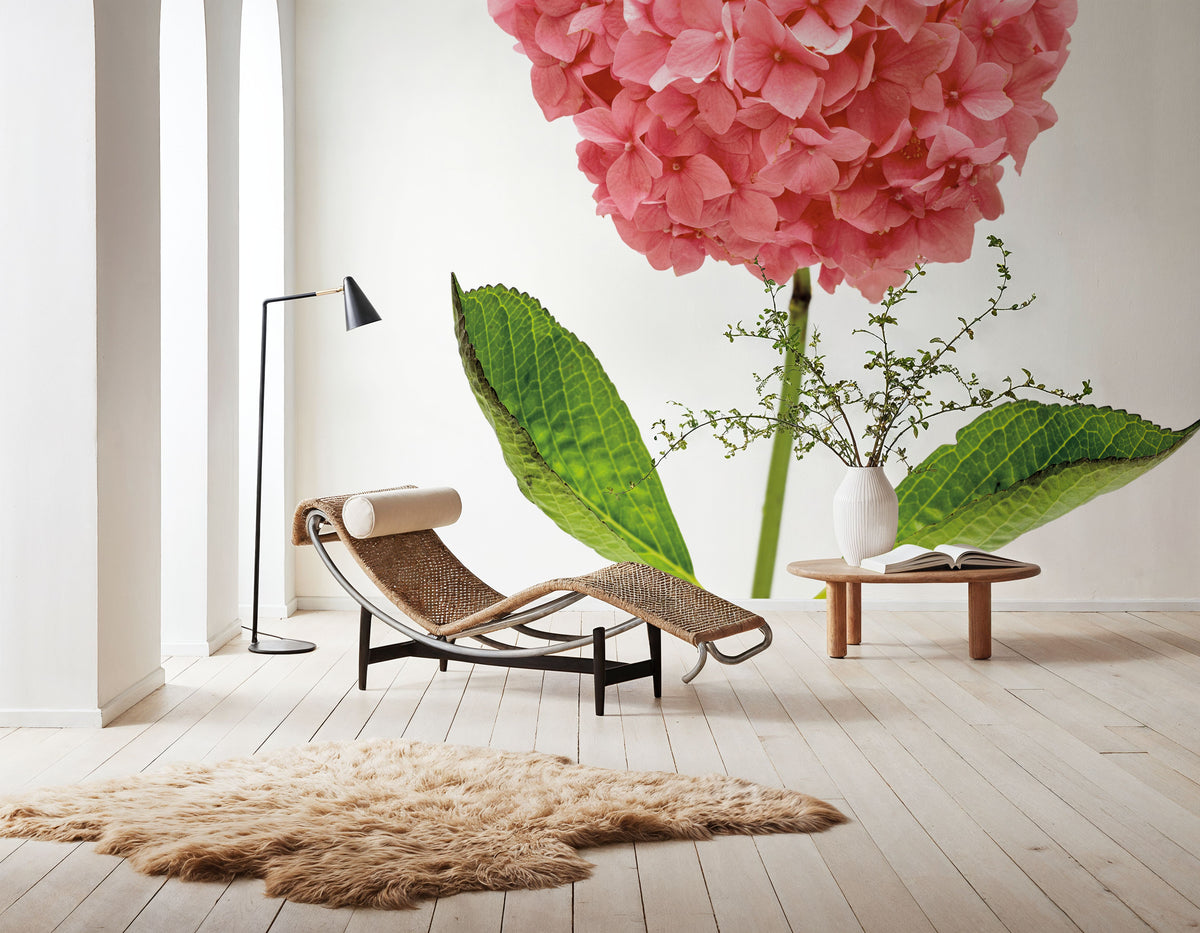 Providence Hydrangea I Mural Wallpaper - Light Tone - room preview 04