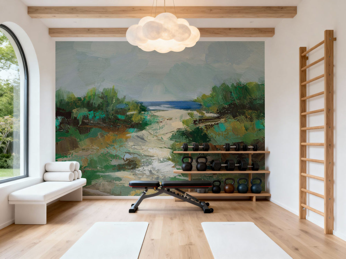 Grassy Beach Mural Wallpaper - room preview 04