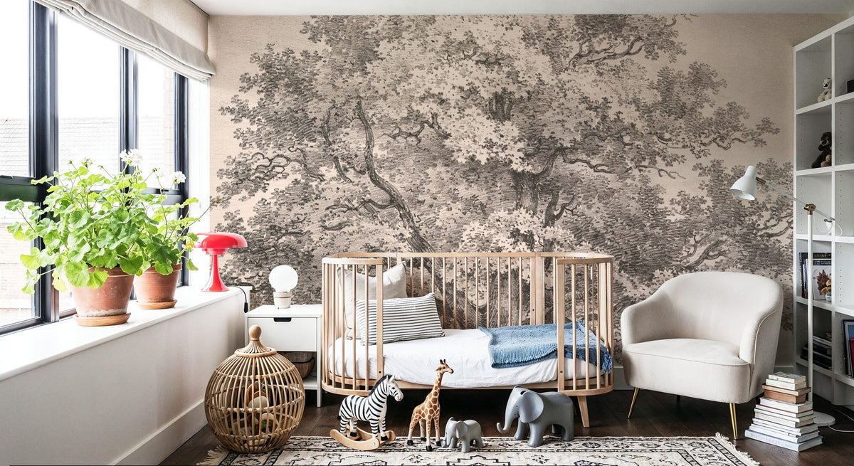 Queen Charlottes Tree Windsor Forest Mural Wallpaper - room preview 04