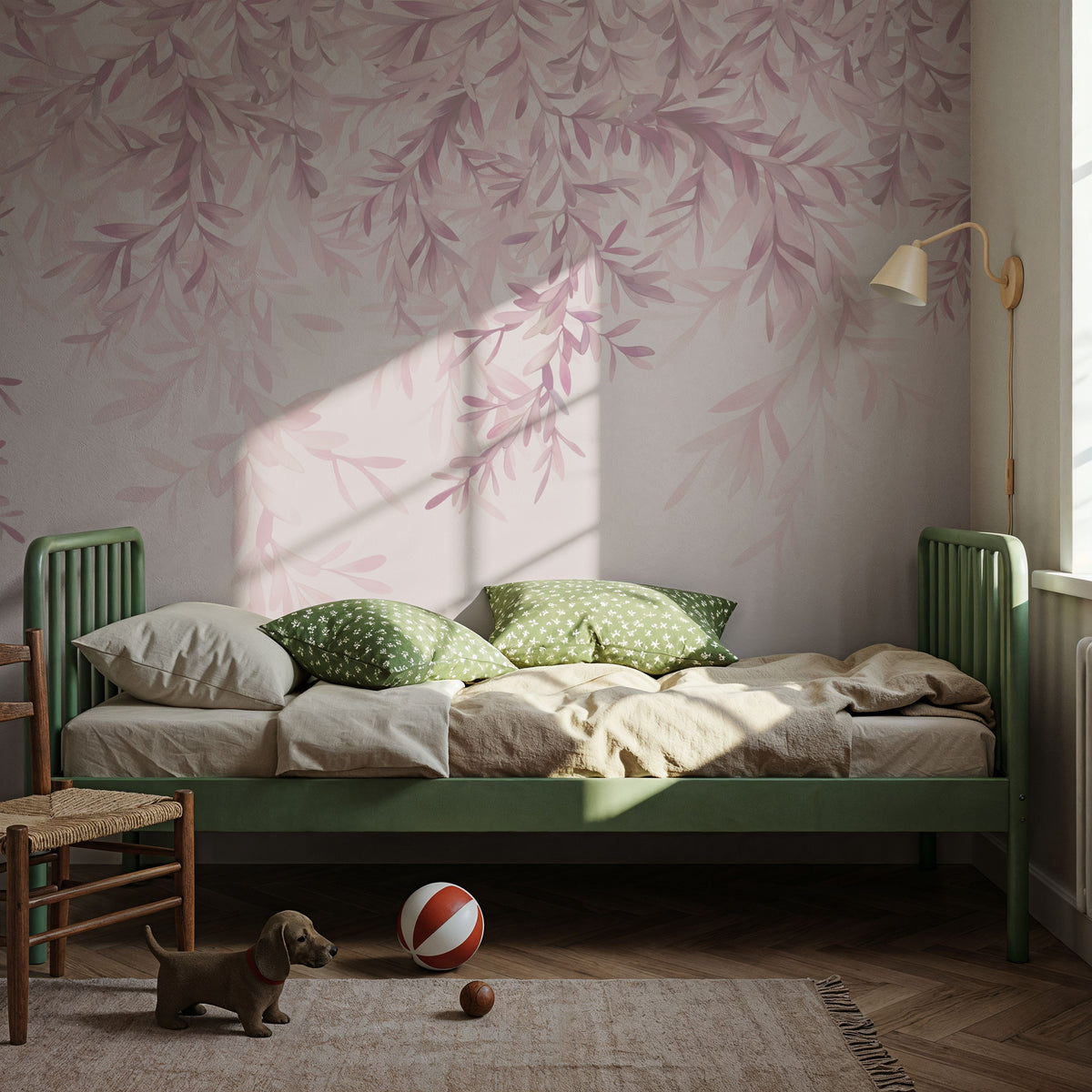 Lush Canopy, Rose Mural Wallpaper - room preview 04