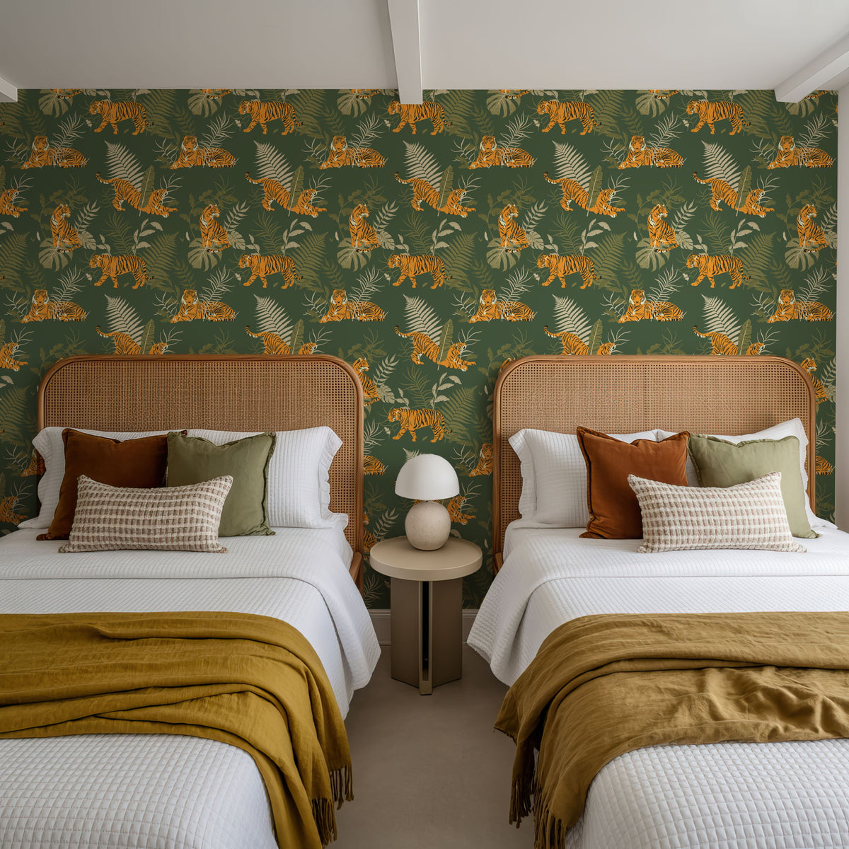 Tiger Scene Mural Wallpaper - room preview 04