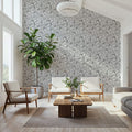 Negative Leaf, Stone Mural Wallpaper - room preview 04
