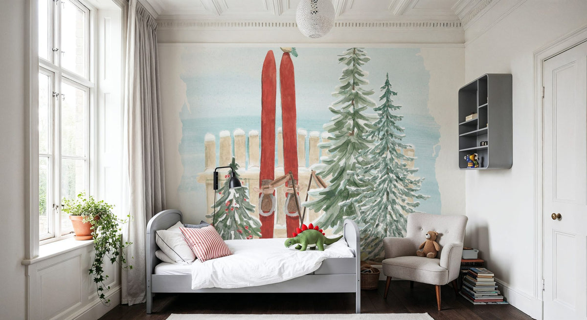 Winter Stroll IV Mural Wallpaper - room preview 04