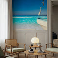 Egret Harbor Mural Wallpaper - room preview 04