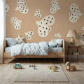 Birds Flying High, Peach Mural Wallpaper - room preview 04