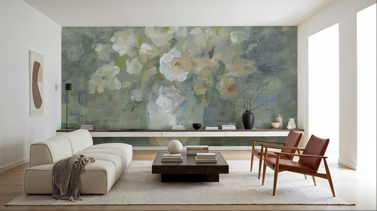 Floral Memory Mural Wallpaper - room preview 04